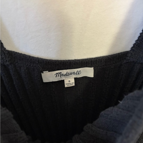 Madewell Black Ribbed Camisole Top size small - Picture 2 of 6